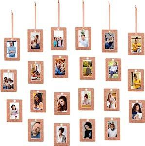 48 Pieces Wallet Size Picture Frames Hanging Picture Frame Ornaments 2 x 3 Inch Glitter Mini Frames with Ribbon Vertical Paper Picture Frames DIY Crafts Family Tree (Rose Gold) Wallet Size Picture, Diy Picture Frames Crafts, Picture Frames Diy, Family Tree Picture Frames, Frames Diy Crafts, Paper Picture Frames, Frames Diy, Ribbon Paper, Paper Picture