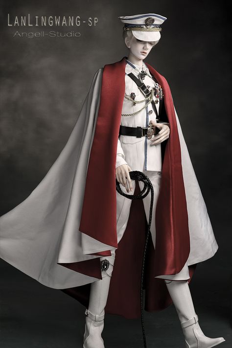 AS74cm King LanLing SP-Military uniform,glorious life,AS-Senior(65-74cm) Prince Clothes, Royal Clothing, Old Fashion Dresses, Fantasy Dress, Military Uniform, Mode Inspo, Fantasy Clothing, Fantasy Fashion, Character Outfits