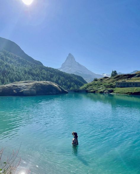 Matterhorn zermatt Switzerland | @aubriannarose_ on instagram Nature, Zermatt Switzerland Spring, Zermatt Switzerland Aesthetic, Switzerland Summer Aesthetic, Riffelsee Zermatt, Zermatt Switzerland Summer, Zermatt Summer, Switzerland Pictures, Switzerland Instagram