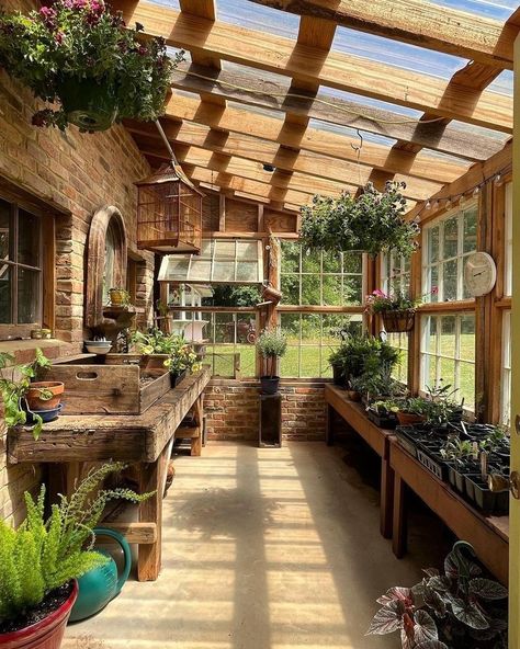 نباتات منزلية, Home Greenhouse, Backyard Greenhouse, Earthship, Dream House Interior, Decor Minimalist, House Goals, Plant Lady, Step Inside