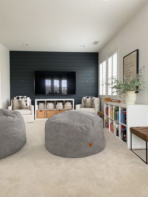 Playroom And Lounge Room, Teenage Hangout Room Ideas Basements, Media Room And Playroom, Small Loft Ideas Upstairs Kids, Play Room Boy Kids, Family Chill Room, Play/game Room, Playroom Hangout Rooms, Bonus Room Remodel