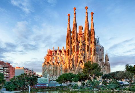 The Spanish cities with wonderful food and World Heritage Sites – but hardly any tourists Sagrada Familia Aesthetic, Familia Aesthetic, Parc Guell, Spanish Towns, Mediterranean Cruise, Barcelona Travel, Watercolor Paint, Paint Painting, Beach Town