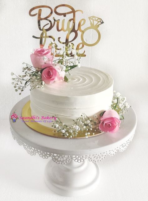 Eggless Rasmalai Cake for bride to be Haldi Cake Design For Bride, Bride To Be Cake Design, Simple Bride To Be Cake, Bride To Be Cakes Ideas, Fresh Flowers Cake, Cake Fresh Flowers, Rasmalai Cake, Bride To Be Cake, Bachelorette Cake