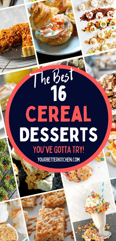 Krave Cereal Treats, Treats Made With Cereal, Recipes Using Cereal, Recipes With Cereal, Cereal Ideas, Cereal Desserts, Cookie Cereal, Marshmallow Treats Recipe, Cereal Treat Recipes