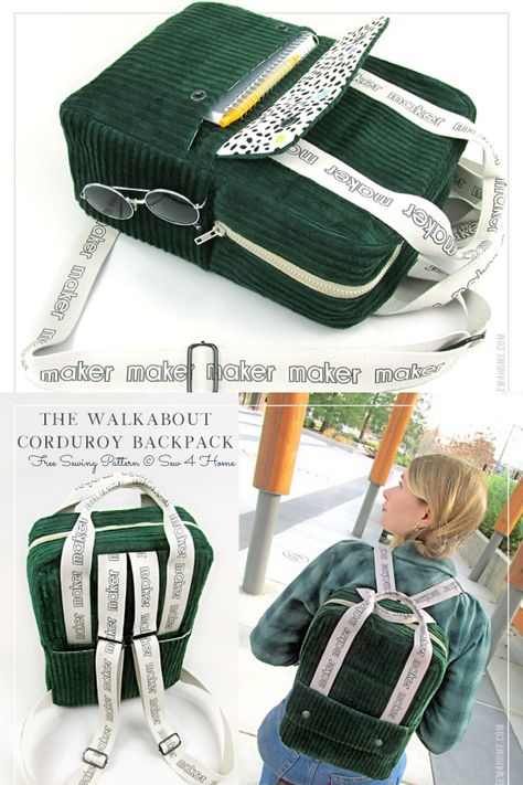 Sewing Projects Backpack, Sewing A Backpack Free Pattern, Rucksack Pattern Free, Backpack Sewing Patterns Free, Quilt Backpack Pattern, Backpack Patterns Free, Backpack Sewing Pattern Free Diy, Sew Backpack Pattern, Rucksack Sewing Pattern