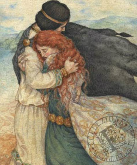 Medieval Literature, Medieval Romance, Divine Providence, Romantic Paintings, Rennaissance Art, Being Together, Fairytale Illustration, Pre Raphaelite, Earth Angel