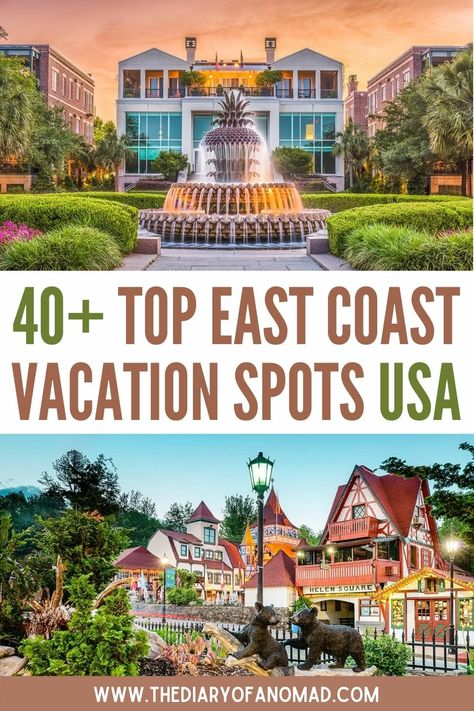 East Coast Family Vacation Ideas, East Coast Summer Vacation, East Coast Vacations, Best East Coast Vacations, East Coast Vacation Ideas, East Coast Beach Vacation, Top Family Vacations, East Coast Vacation, Best Family Vacation Spots