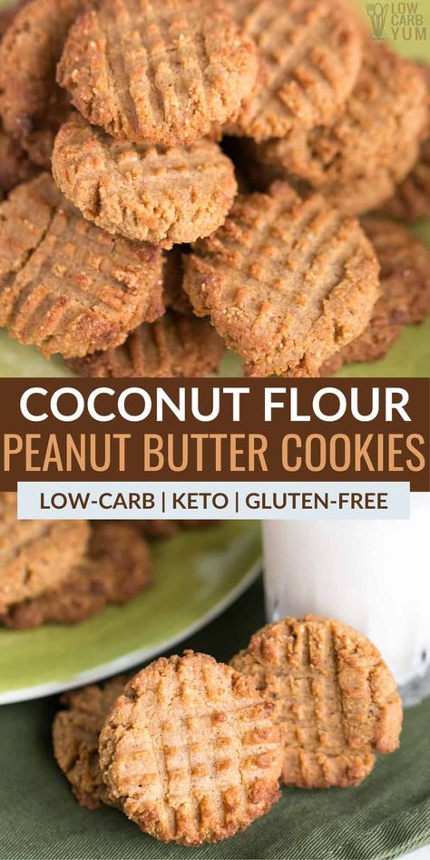 Coconut Flour Snacks, Healthy Coconut Flour Recipes, Coconut Flour Recipes Dinner, Siete Recipes, Coconut Flour Peanut Butter Cookies, Keto Peanut Butter Recipes, Peanut Butter Cookies Keto, Recipes Using Coconut, Bear Baking