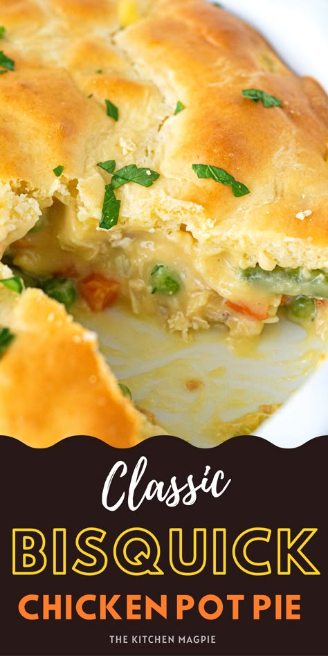 Chicken Pot Pie Recipe With Bisquick Easy, Bisquick And Chicken Recipes, Chicken Pot Pie Recipe Without Cream Of Chicken Soup, Chicken Pot Pie Recipe Using Bisquick, Easy Bisquick Chicken Pot Pie, Chicken Pot Pie Made With Bisquick, Chicken Pie Bisquick, Bisquick Impossible Chicken Pie Recipes, Chicken Impossible Pie