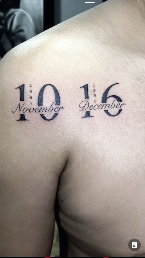 Significant Date Tattoo Ideas, 1994 Tattoo Ideas Women, Tattoo Ideas For Dates, Born Again Tattoo, Unruly Tattoo, Birthdate Tattoo Ideas For Men, Birthdate Tattoo Ideas Children, Bf Tattoo Ideas, Tattoo Ideas Dates