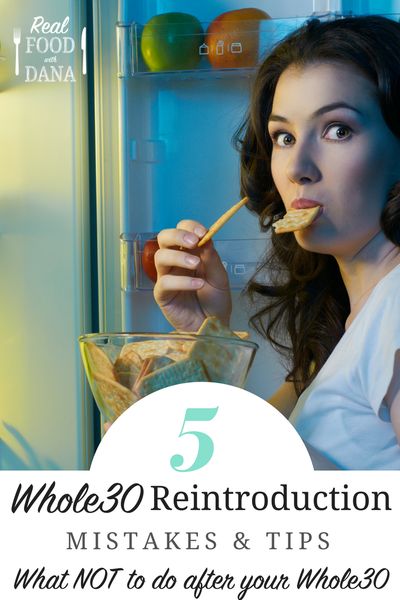 5 Whole30 Reintroduction Mistakes & Tips: what NOT to do After Your Whole30! | Real Food with Dana Night Eating Syndrome, Healthy Bedtime Snacks, Eating At Night, Lose 5 Pounds, Late Night Snacks, Night Snacks, Diet Vegetarian, Feeling Hungry, A Bowl