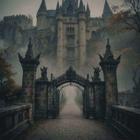 Dark Castle, Chateau Medieval, Gothic Castle, Castle Aesthetic, Fantasy Castle, Fantasy Story, Fantasy Places, Beautiful Castles, Fantasy Novel