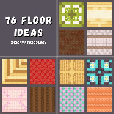 Check out all 100 Minecraft Floor Designs on my YouTube channel! Cute Minecraft Floor Ideas, Minecraft Tile Pattern, Minecraft House Floor Ideas, Minecraft Blueprints Layout, Cute Minecraft Carpet Ideas, Floor Idea Minecraft, Minecraft House Ideas Blueprints How To Build, Minecraft Wall Texturing, Minecraft City Layout Plans