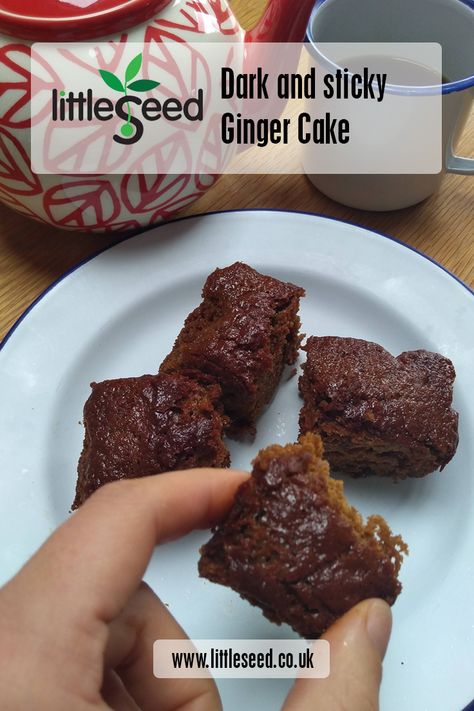 Want to get the perfect dark, sticky and moist ginger cake? Look no further, this recipe using littleseed rapeseed oil is the one. With stem and ground ginger it's deliciously spicy. Moist and succelent sultanas just add to the texture. Made with rapeseed oil rather than butter. Sticky Ginger Cake Recipe, Moist Ginger Cake, Crystalized Ginger Recipe, Cakes Made With Oil, Sticky Ginger Cake, Crystalized Ginger, Dark Ginger, Date Cake, Delicious Sweets