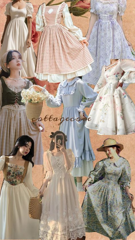 cottagecore dress #vintage #cottagecore #cottagecoreaesthetic Cottagecore Outfits With Corsets, Cottagecore Glam Outfit, Cottagecore Kawaii, Pastel Cottagecore Outfits, Fairy Cottagecore, Cottagecore Gown, Cottagecore Dress To Impress, Aesthetic Cottagecore Outfits, Soft Cottagecore Outfits