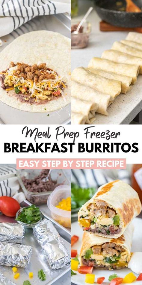 Breakfast Burritos In Air Fryer, Airfryer Breakfast Burritos, How To Reheat Frozen Breakfast Burritos, Oven Breakfast Burritos, Air Fryer Breakfast Burrito Recipes, Frozen Breakfast Burritos In Air Fryer, How To Freeze Breakfast Burritos, Breakfast Burritos With Beans, Air Fryer Freezer Meal Prep