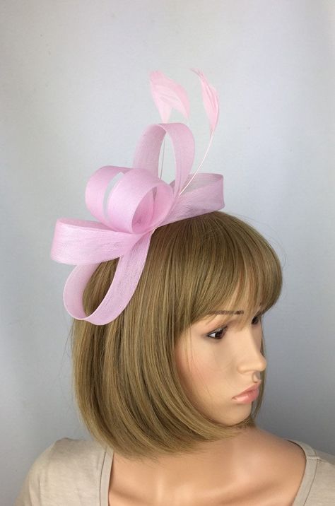 Blush Pink Fascinator, Pink Hairband, Ascot Ladies Day, Nude Wedding, Green Fascinator, Ascot Races, Pink Fascinator, Occasion Hats, Couture Hats