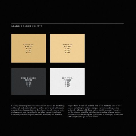 Luxury Brand Identity Colour Palette - Black and Gold - High End Black And Gold Color Palette Branding, Colour Palette With Gold, Gold Brand Color Palette, Black White Gold Palette, Luxe Colour Palette, Color Palette Black And Gold, Black And Gold Brand Identity, Luxury Color Palette Branding Black, Luxury Color Pallet