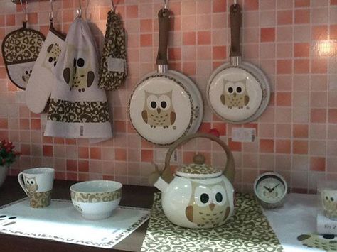 Owl Kitchen Decor, Owl Quilts, Owl Bags, Owl Kitchen, Owl Home Decor, Felt Owls, Owl Collection, Themed Kitchen, Owls Drawing