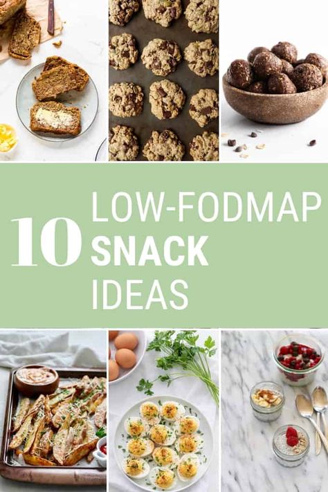 So your doctor suggested you try a low FODMAP diet to treat your IBS symptoms or other gastric distress.  Where does it leave you when you're looking for a snack that will satisfy you without triggering a reaction?  Armed with this list of fantastic recipes for Low FODMAP Snacks, you can fuel your day with healthy bites that will leave you feeling good. #lowfodmap #recipe #snacks #fodmapdiet #ibsdiet Ibs Snacks, Ibs Diet Recipes, Ibs Friendly Food, Fodmap Recipes Dinner, Low Fodmap Recipes Dinner, Fodmap Meal Plan, Low Fodmap Snacks, Fodmap Friendly Recipes, Fodmap Snacks