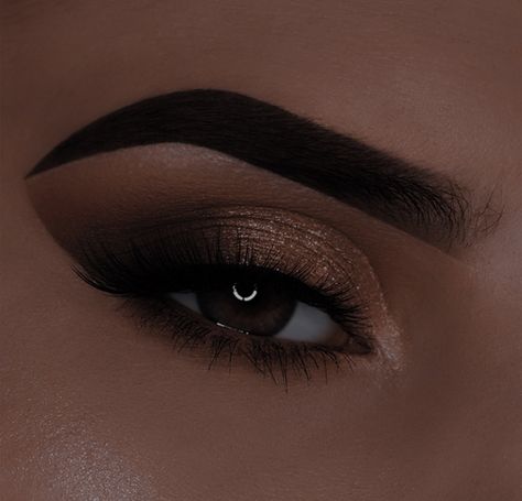 Eyeshadow Looks With Black Dress, Eyeshadow Looks To Go With A Black Dress, Makeup To Go With Brown Dress, Smokey Eye With Gold Glitter, Eye Makeup For Black And Gold Dress, Hoco Makeup Ideas For Hazel Eyes, Soft Dark Makeup Looks, Prom Makeup Black And Gold, Red And Gold Eyeshadow Looks Simple