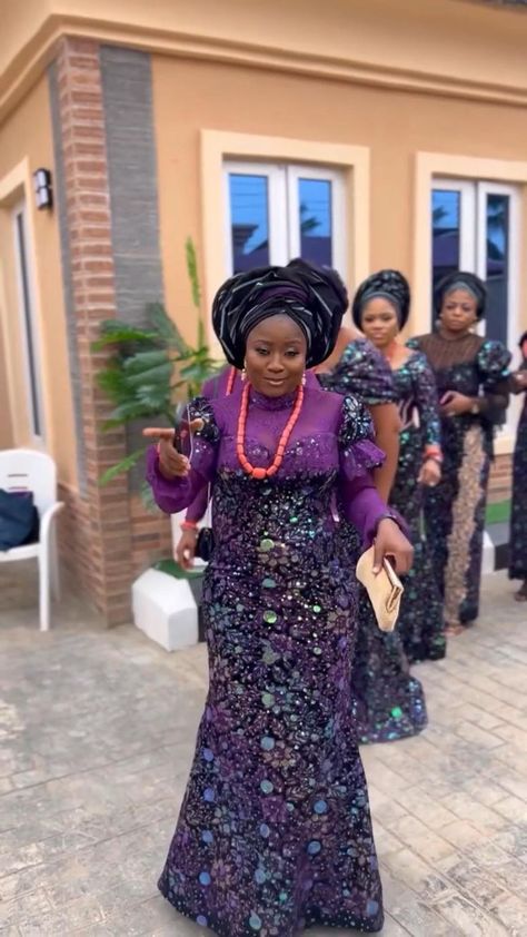 Beautiful ladies 🥰| Yorùbá wedding in 2022 | African traditional dresses, African attire, African dress Shadda And Lace Combination, Latest Lace Gown Styles For Ladies, Sample Lace Styles Nigeria, A Line Gown Lace Aso Ebi, 3yards Lace Styles, Ladies Asoebi Styles, Owambe Dresses For Women, Yuroba Wedding Fashion Styles, Lace Styles For Asoebi Ladies