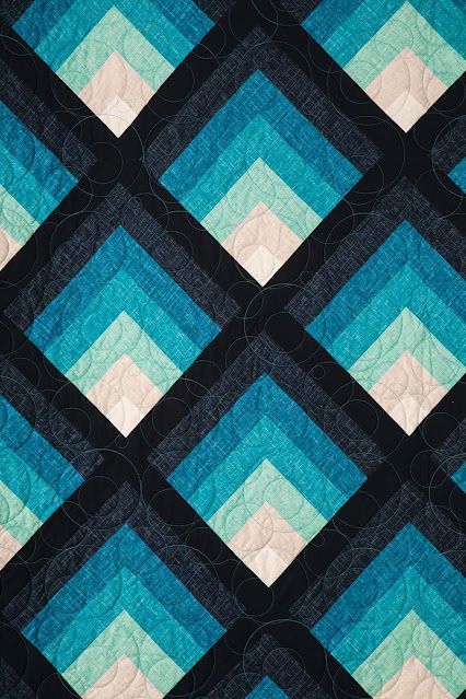 Cabin Quilt Block, Baby Blanket Quilt, Easy Quilting Design, Connecting Threads, Log Cabin Quilt Blocks, Make A Quilt, Cabin Quilt, Blanket Quilt, Log Cabin Quilt