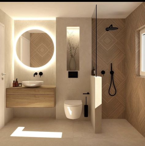 Cosy Bathroom Ideas, Bathroom Design Boho, Couple Apartment, Cosy Bathroom, Bathroom Japandi, Fun Bathroom Decor, Bathroom Interior Design Modern, Small Bathroom Interior, White Bathroom Designs