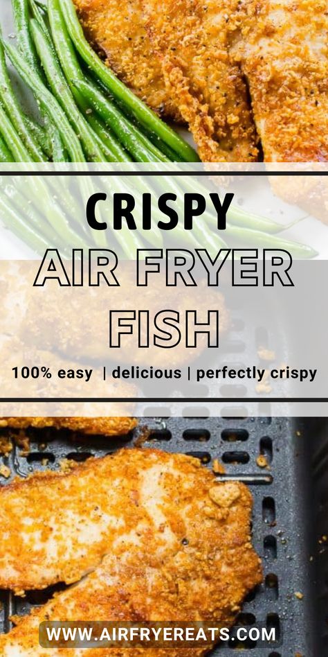 This Air Fryer Fish recipe is a healthy and delicious way to enjoy crispy fish fillets without the need for deep frying. With a few simple ingredients and the help of your air fryer, you can have dinner on the table in no time. Save this to your air fryer main dishes board to make again. Healthy Air Fryer Fish, Air Fryer Sole Fillets, Fish Fillet Recipe Air Fryer, Frozen Fish Air Fryer Recipes, Air Fryer Fish Fillets Recipe, Air Fryer Fried Fish Recipes, Sole Fish Recipes Air Fryer, Air Fryer Swai Fish Recipes, Air Fryer Orange Roughy