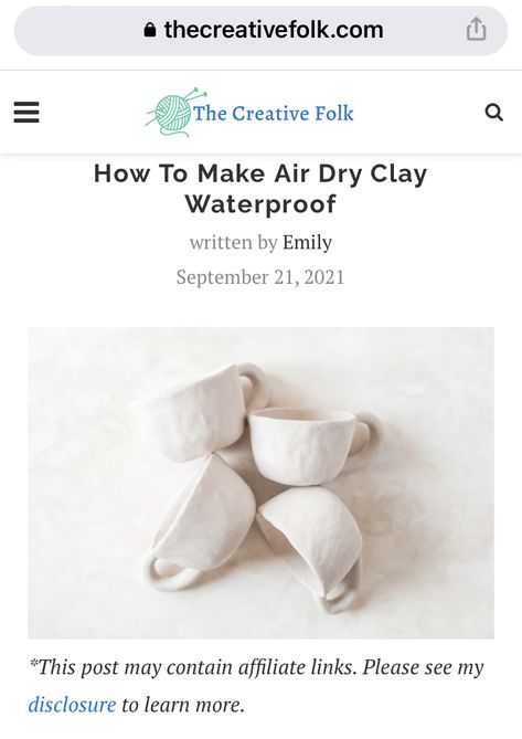 How To Make Air Dry Clay Food Safe, How To Waterproof Air Dry Clay, Clay Plant Pots Diy, Diy Clay Glaze, How To Work With Air Dry Clay, How To Make Air Dry Clay Waterproof, Air Dry Clay Sealer, Glazing Air Dry Clay, Air Dry Clay Techniques