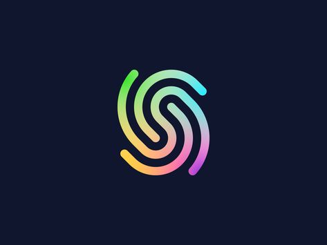 S/Fingerprint by Omnium on Dribbble Fingerprint Animation Gif, Fingerprint Logo, Space Logo Design, Fast Logo, Massage Logo, Earth Logo, Planet Logo, Space Logo, Negative Space Logos