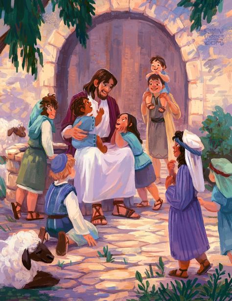 Christian Drawings, Christian Illustration, Jesus Cartoon, Jesus Drawings, Jesus Artwork, Pictures Of Christ, Bible Illustrations, Jesus Christ Art, Spring Fun