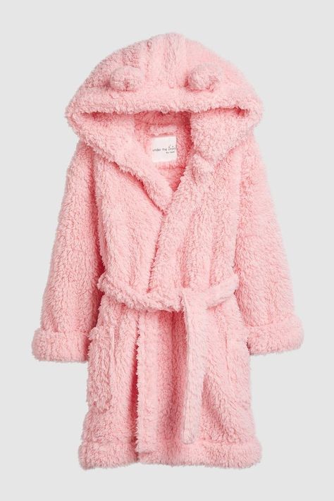 Pink Fluffy Robe, Fluffy Bathrobe, Outfits For Kids, Girls Back, Kids Robes, Soft Robes, Girls Robes, Cute Sleepwear, Dressing Gowns