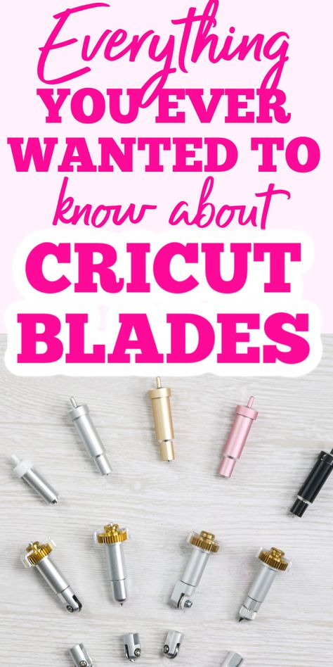 The ultimate guide to Cricut blades will help you master your Cricut machine in no time at all! includes informatio for blades for the Cricut Maker, Explore, and Joy! #cricut #cricutcreated #cricutmachine #cricutblades Cricut Blades Guide, Cricket Hacks, Cricut Apps, Cricut Engraving, Joy Cricut, Cricut Blades, Cricut Projects Easy, Cricut Help, Cricut Hacks