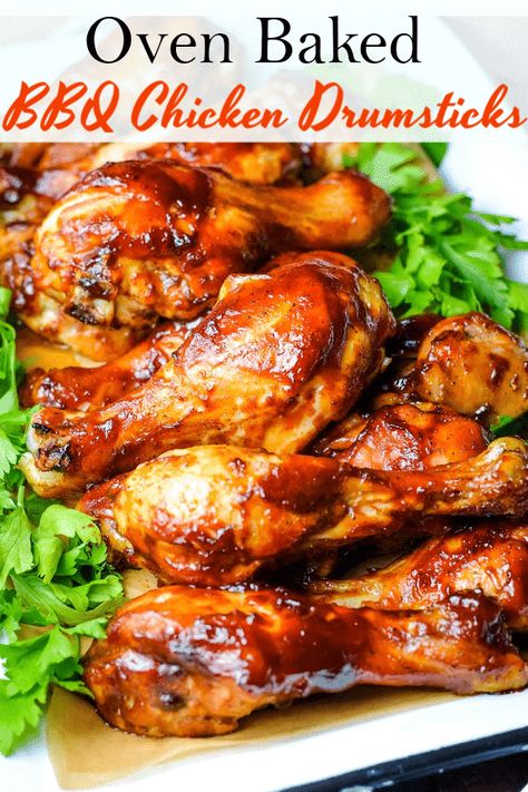 Oven Baked Bbq Chicken Drumsticks, Baked Bbq Chicken Drumsticks, Chicken Leg Recipes Oven, Baked Bbq Chicken Legs, Drumstick Recipes Oven, Sweet And Tangy Bbq Sauce, Oven Baked Chicken Legs, Oven Baked Bbq Chicken, Bbq Chicken Drumsticks