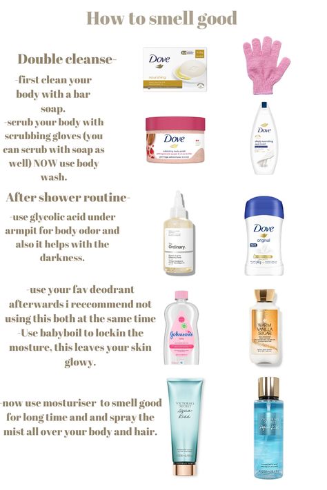 these are some easy and affordable tips and trick to smell good,this products will leave you smelling good and feell fressh WORTH TRYING..All the products are tagged!! Products For Smelling Good, Smell Good Shower Products, Best Shower Routine To Smell Good, Where To Put Deodorant, How To Make Your Private Area Smell Good, Smells That Attract Men, Body Care Tips Beauty Hacks, How To Smell Good Cheap, Body Products To Smell Good