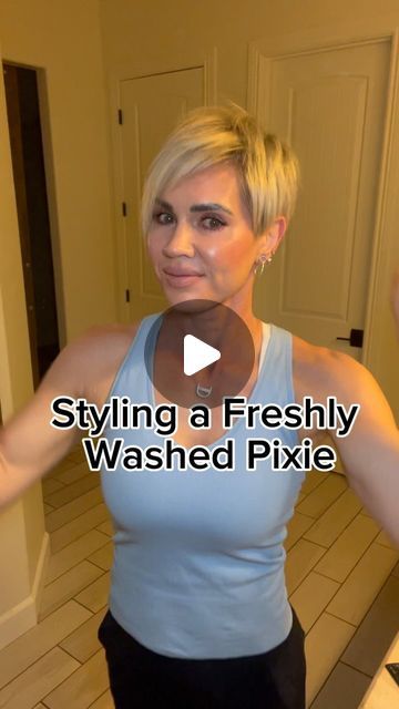 Kate Gosselin Hair Short, Quick Easy Styles For Short Hair, Outfits That Look Good With Short Hair, Pixie Haircut How To Style, Pixie Haircut For Thinning Hair Over 50, Styling An Undercut Pixie, Short Pixie Styles For Fine Hair, Flat Iron Pixie Hair, Hair Products For Pixie Style