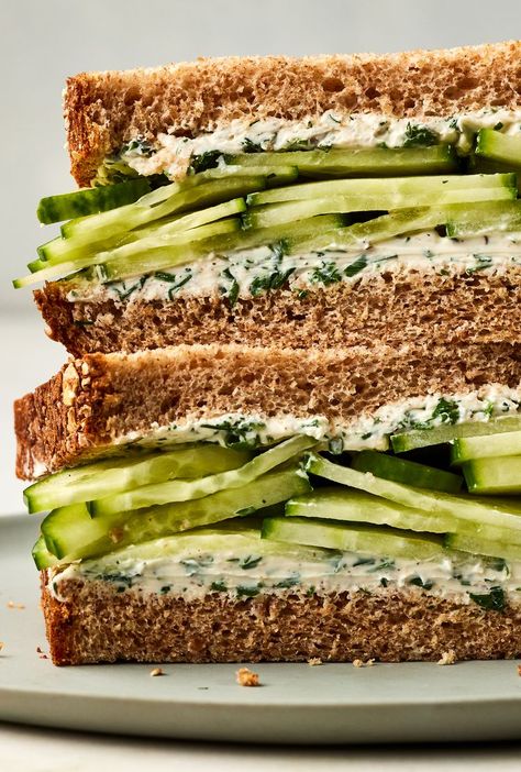 Cucumber Sandwich Eating Well Cucumber Sandwich, Cucumber And Watercress Sandwiches, Cucumber And Tomato Sandwich, Turkey Cucumber Sandwich, Cucumber Avocado Sandwich, Healthy Cucumber Sandwiches, Cucumber Hummus Sandwiches, Healthy Sandwiches For Lunch Easy, Lunch Ideas That Aren't Sandwiches