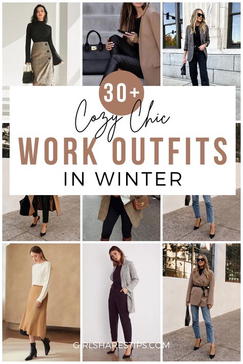 Work Outfits Women Winter Office Style, Winter Professional Outfits, Winter Office Outfits Women, Office Outfit Women Business, Winter Business Casual Outfits, Casual Work Outfit Winter, Business Casual For Women, Outfit Ideas Office, Winter Work Outfit