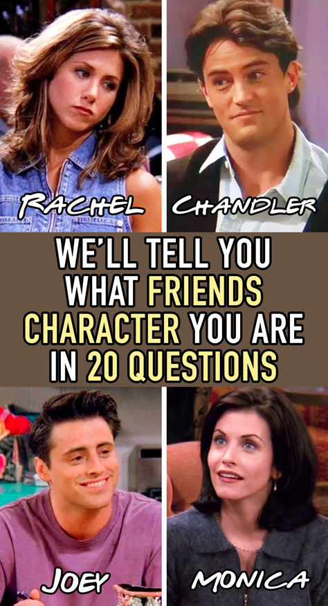 Take this quiz and see which friends character you are! Friends Personality Types, Which Friends Character Are You, What Friends Character Am I Quiz, Which Friends Character Am I, Which Friend Are You In The Group, Friends Buzzfeed Quiz, Which Friend Are You, Ask Your Friends Which One You Are, Friends Quizzes Tv Show