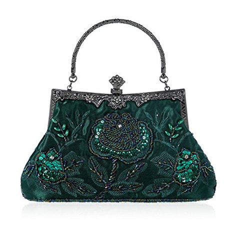 JAGENIE Vintage Style Beaded Floral Evening Clutch Bag We... https://www.amazon.co.uk/dp/B07DRH6HTF/ref=cm_sw_r_pi_dp_U_x_.GJVDbBZZPWB8 Party Purse Handbags, Wedding Clutch Purse, Linen Handbags, Prom Purse, Prom Clutch, Rhinestone Handbags, Sequin Purse, Wedding Handbag, Clutch Bag Wedding