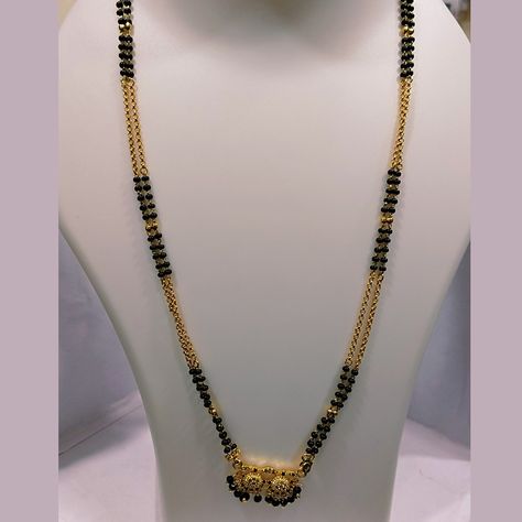 Black Beads Chain with Locket – Long Price: ₹250/- Shop Now: Visit our webpage (https://snigdhacollections.com/product/bla-00006-2/) or contact us via call or WhatsApp at 084999 91138. Black Beats Chains Gold, Gold Beaded Long Necklace, Black Beads Chain, Bappa Photo, Black Beats, Mangalsutra Design, Gold Jewels Design, Black Gold Chain, Gold Necklace Simple