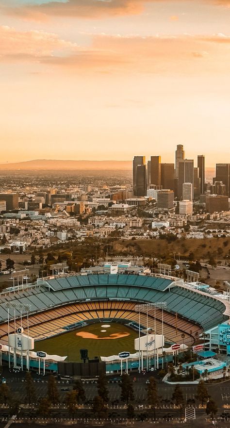 Dodger Stadium Tattoo, La Dodgers Stadium, Dodger Stadium Wallpaper, Dodger Stadium Aesthetic, Dodgers Wallpaper Iphone, Dodgers Aesthetic, Dodgers Wallpaper, Los Angeles Dodgers Stadium, Dodgers Stadium