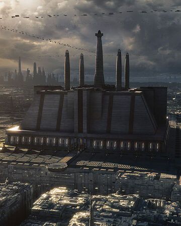 Jedi Temple | Wookieepedia | Fandom Star Wars Aesthetic Jedi Temple, Coruscant Jedi Temple, Jedi Training Aesthetic, Korriban Sith Temple, Jedi Temple Bedroom, Jedi Temple Concept Art, Jedi Temple Aesthetic, Star Wars Jedi Aesthetic, Coruscant Aesthetic