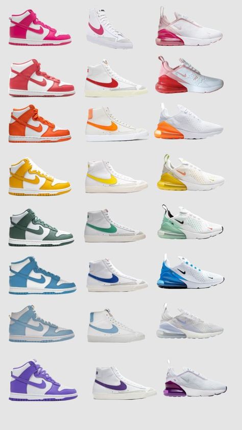 #nikeblazers #nike270s #nikeaesthetic #nikedunks #preppy Nike Shoes Women Fashion, Pretty Sneakers, Trendy Shoes Sneakers, Nike Shoes Girls, Nike Fashion Shoes, Cute Nike Outfits, Preppy Shoes, Pretty Shoes Sneakers, Jordan Shoes Retro