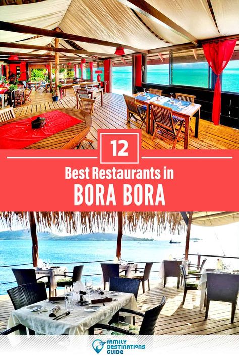 Want to see the best restaurants in Bora Bora? We’re FamilyDestinationsGuide, and we’re here to help: From incredible brunch spots and amazing places to eat dinner, to local foodie spots and hidden gems, discover the BEST Bora Bora restaurants - so you get memories that last a lifetime! #borabora #boraborarestaurants #restaurantsinborabora #bestrestaurantsinborabora #placestoeatborabora Bora Bora Hotels, French Polynesian Islands, Trip To Bora Bora, Four Seasons Bora Bora, Bora Bora Island, Tahiti Travel, Polynesian Islands, Family Destinations, Brunch Spots