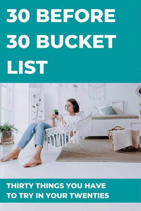 30 Before 30 Bucket List: everything you should do before you turn 30. Self development. Goal setting. Bucket list. Personal Growth. Self improvement. 30 Before 30 Bucket List, 30 Bucket List, Kate Hall, 30 Before 30, Emma Kate, Turning 30, Learn Spanish, Intentional Living, Goal Setting