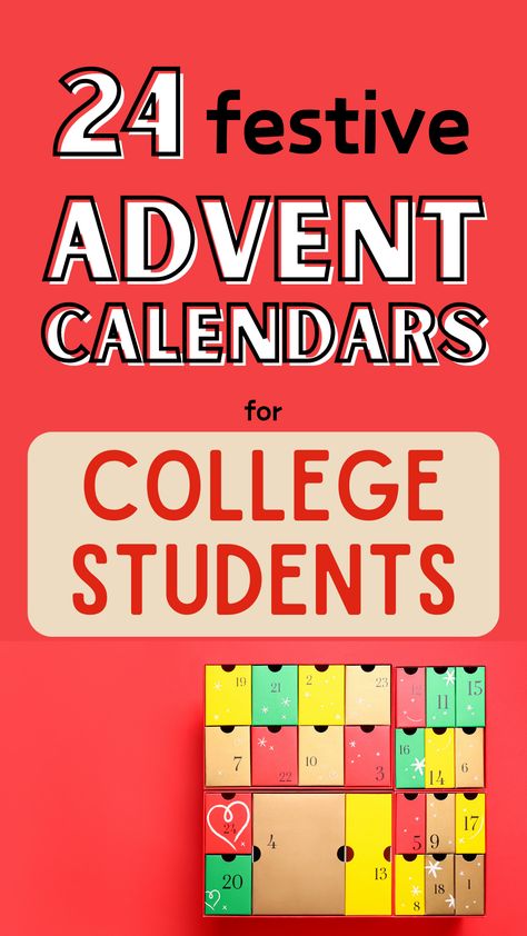 Ideas To Put In An Advent Calendar, Advent Calendar Fillers For College Students, College Student Advent Calendar, Advent Calendar Gifts For Teens, Food Advent Calendar, What To Put In Advent Calendar Adults, Advent Calendar For College Students, College Advent Calendar, Teen Boy Advent Calendar