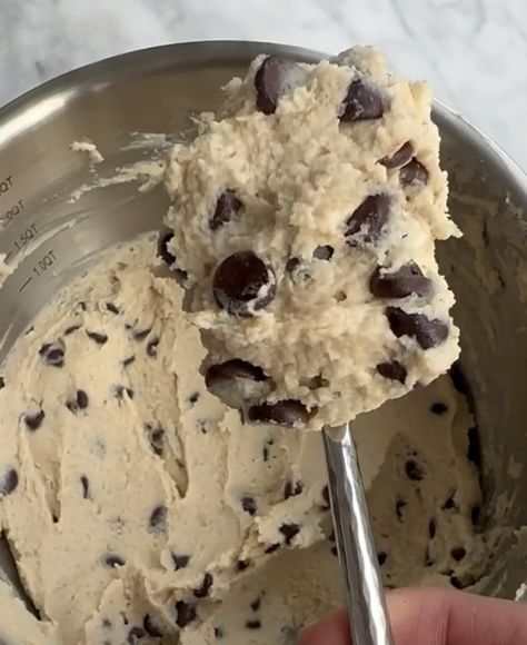 Cottage Cheese Cookie Dough Recipe Cottage Cheese Cookie Dough, Cottage Cheese Dessert Recipes, Jake Cohen, Cottage Cheese Recipes Healthy, Cottage Cheese Desserts, Protein Cookie Dough, Cottage Cheese Recipes, Cookie Dough Recipes, Protein Desserts