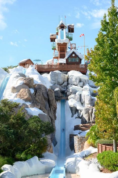 Blizzard Beach Disney, Disney Waterparks, Rides At Disney World, Disney World Water Parks, Disney Water Parks, Disney Blizzard Beach, Beach Disney, Disney Parque, Planet Coaster